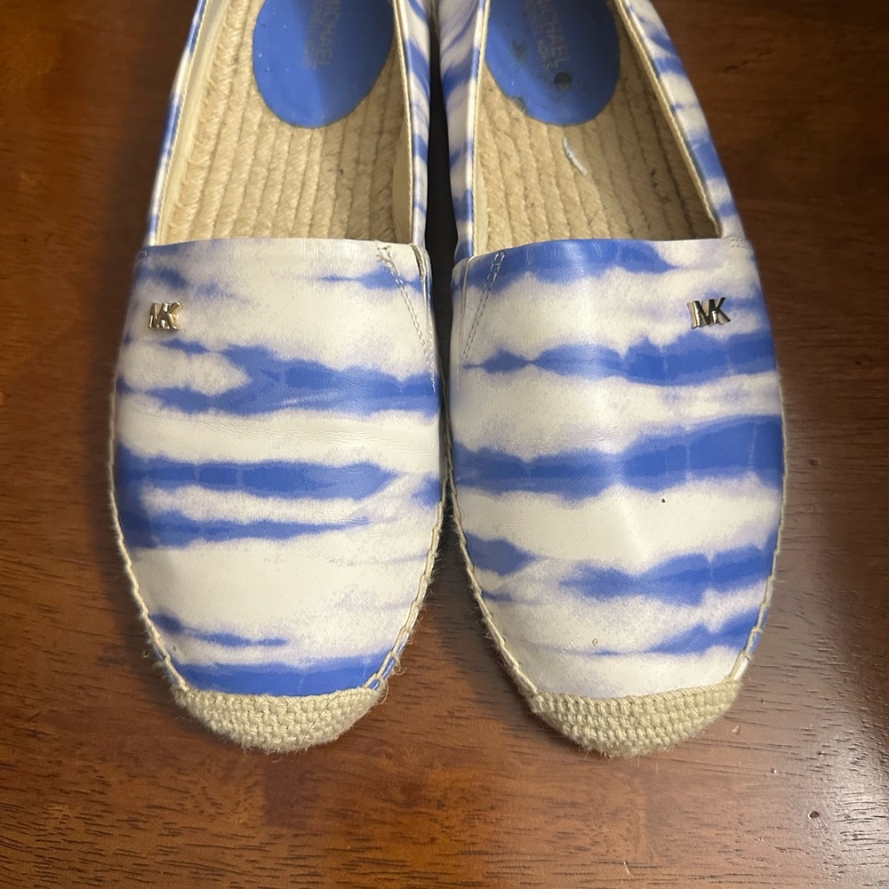Michael Kors Blue and White Women's Espadrilles